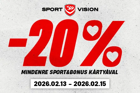 Valentin-napi meglepetés: -20% mindenre Sport&Bonus tagoknak