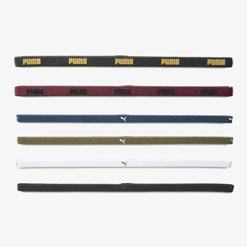 Puma AT SPORTBANDS 6PCS DUSTY PLUM-PUMA BLA 