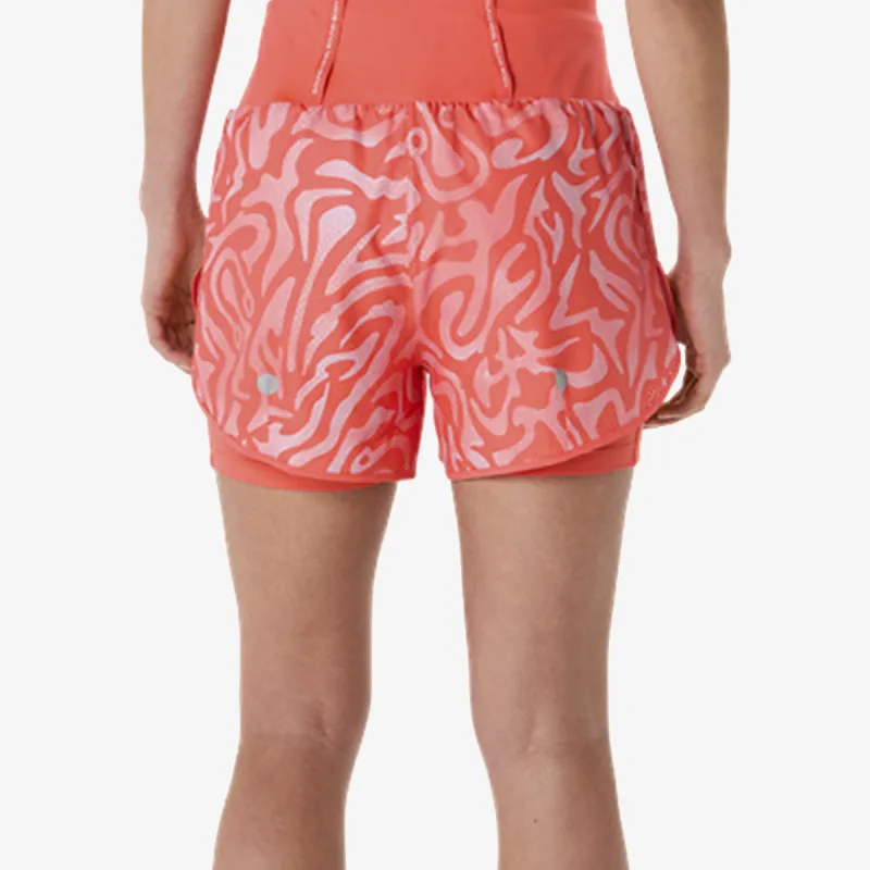 Asics ROAD ALL OVER PRINT 2-N-1 3.5IN SHORT 