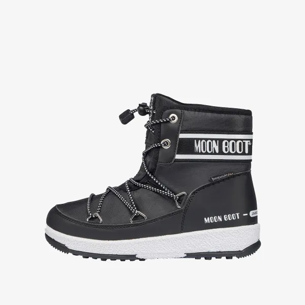 MOON BOOT JR BOY MID WP 2 BLACK 