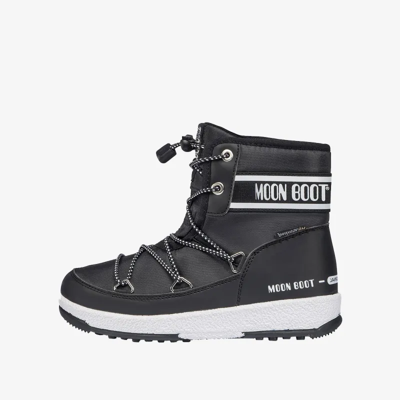 MOON BOOT JR BOY MID WP 2 BLACK 