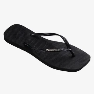 HAVAIANAS SLIM SQUARE LOGO METALLIC 