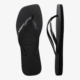 HAVAIANAS SLIM SQUARE LOGO METALLIC 