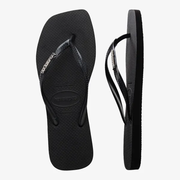 HAVAIANAS SLIM SQUARE LOGO METALLIC 