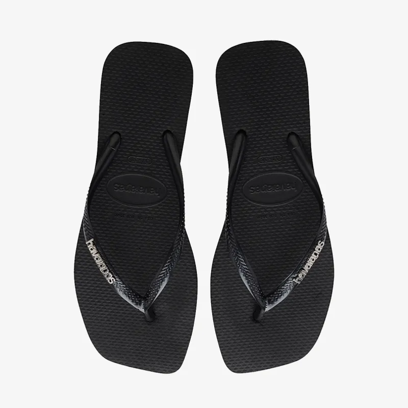 HAVAIANAS SLIM SQUARE LOGO METALLIC 