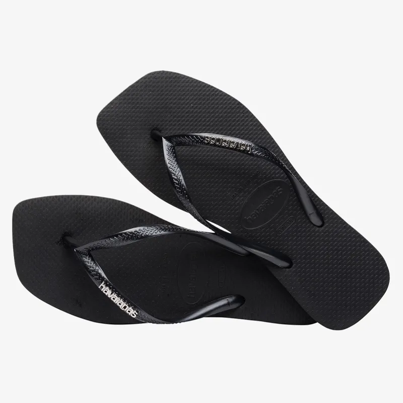 HAVAIANAS SLIM SQUARE LOGO METALLIC 
