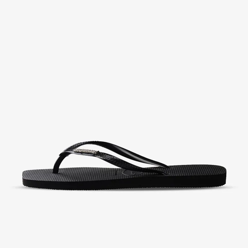 HAVAIANAS SLIM SQUARE LOGO METALLIC 