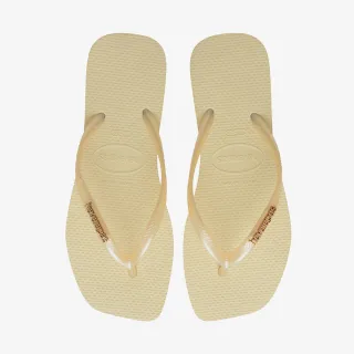 HAVAIANAS SLIM SQUARE LOGO METALLIC 