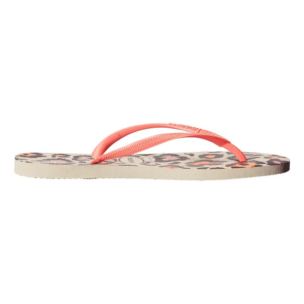 HAVAIANAS HAV. SLIM ANIMALS BEIGE/CORAL NEW 