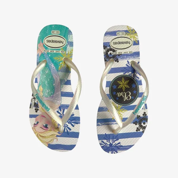 HAVAIANAS KIDS SLIM FROZEN WHITE RO 
