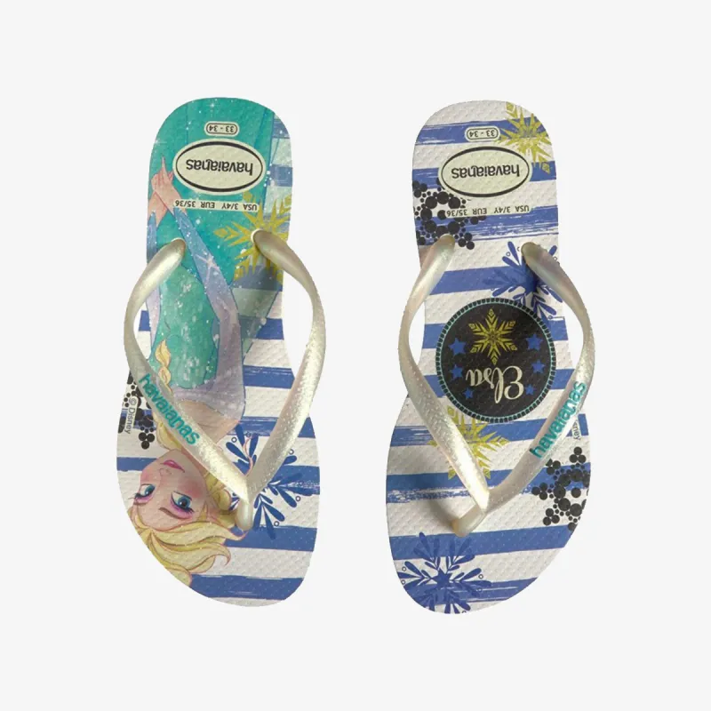 HAVAIANAS KIDS SLIM FROZEN WHITE RO 