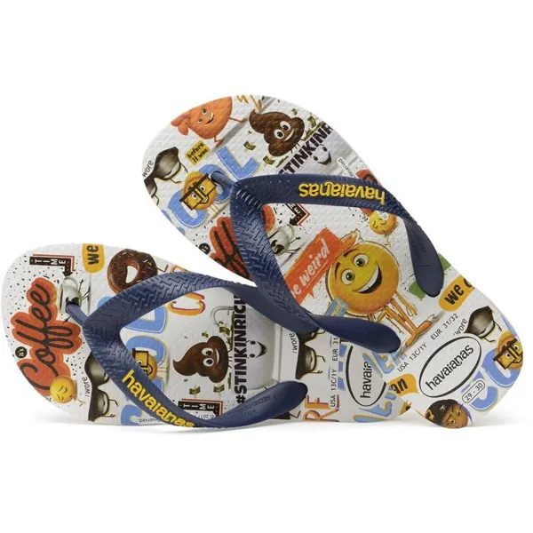 HAVAIANAS KIDS EMOJI MOVIE WHITE 