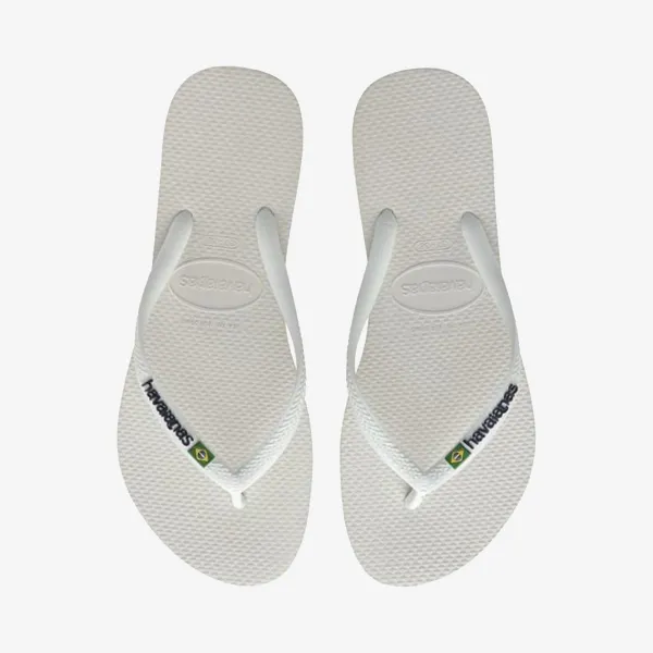 HAVAIANAS SLIM BRASIL LOGO WHITE 
