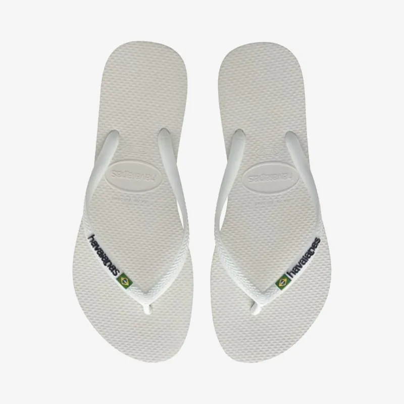 HAVAIANAS SLIM BRASIL LOGO WHITE 
