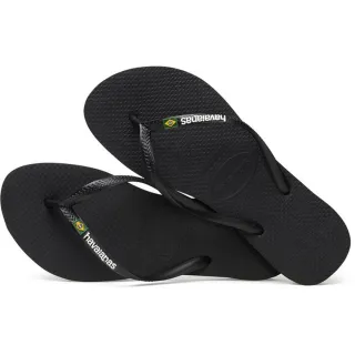 HAVAIANAS SLIM BRASIL LOGO BLACK 