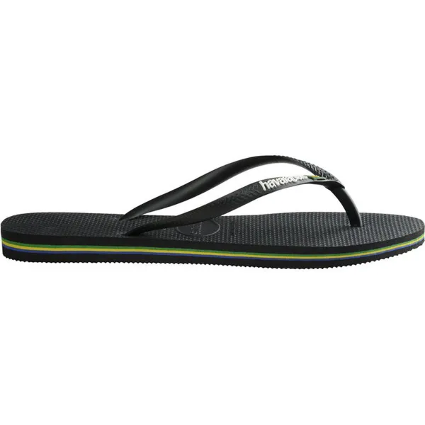 HAVAIANAS SLIM BRASIL LOGO BLACK 