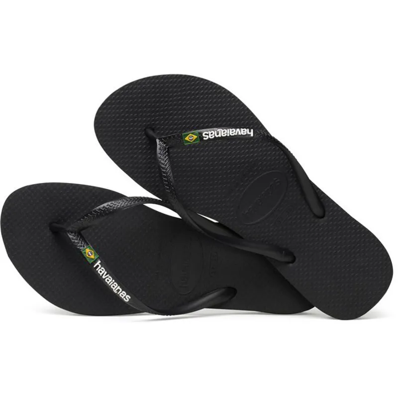 HAVAIANAS SLIM BRASIL LOGO BLACK 