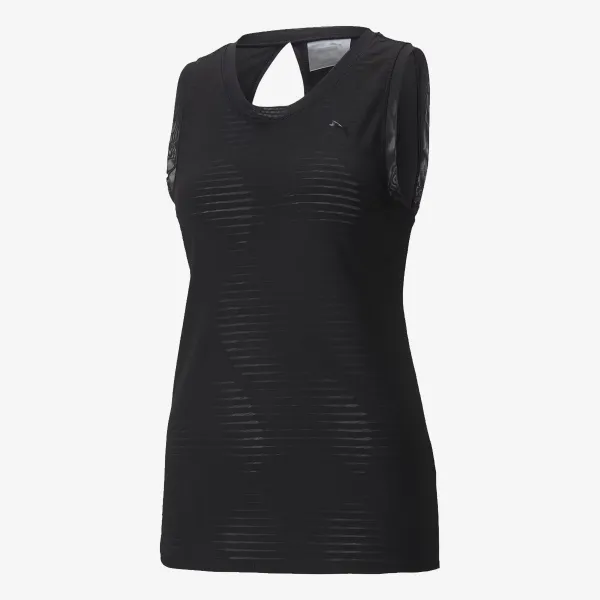 Puma STUDIO BURNOUT TANK PUMA BLACK-BURN OUT 