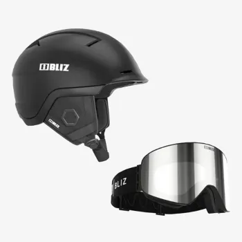 BLIZ BLIZ HELMET/GOGGLE PACKAGE BLACK 