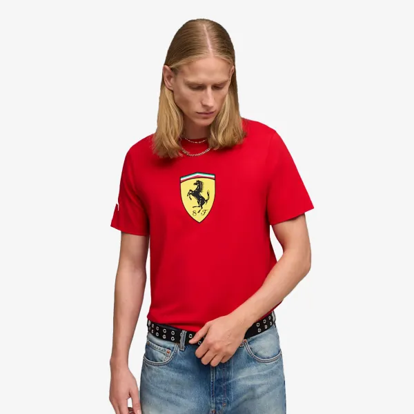 Puma Ferrari Colored Shield Tee rosso corsa 
