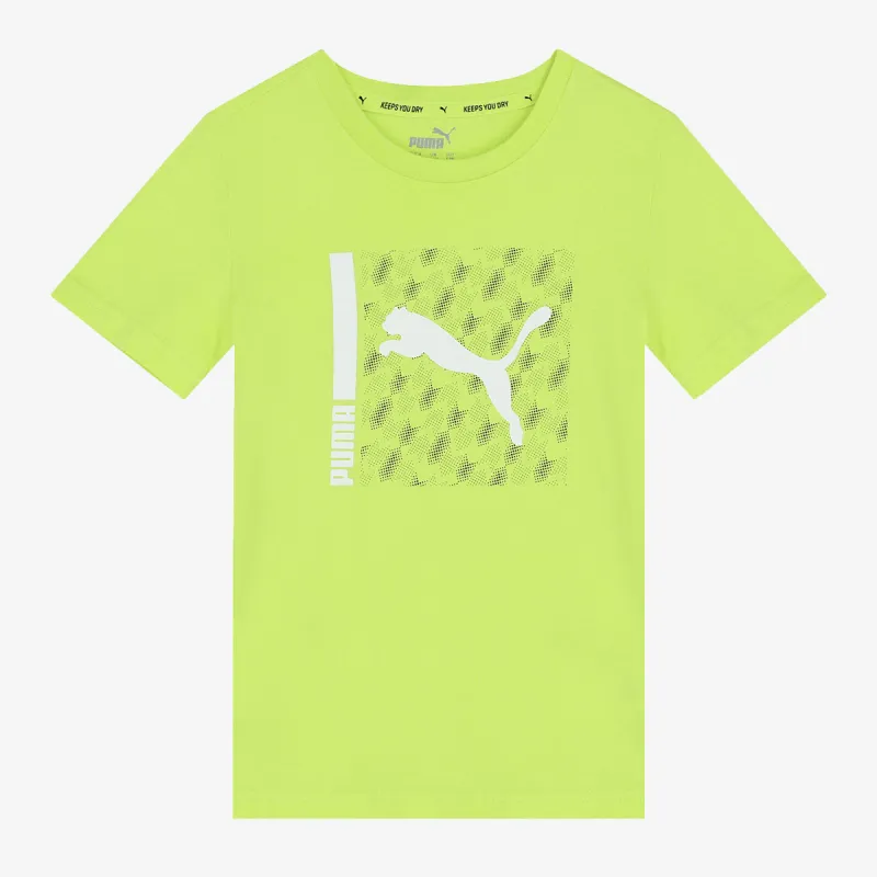 Puma ACTIVE SPORTS TEE B LIGHT LIME 