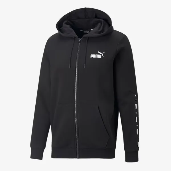 Puma ESS+ TAPE FULL-ZIP HOODIE FL PUMA BLACK 