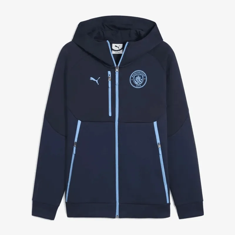Puma MCFC PUMATECH FZ Hoodie Deep Navy-Team L 