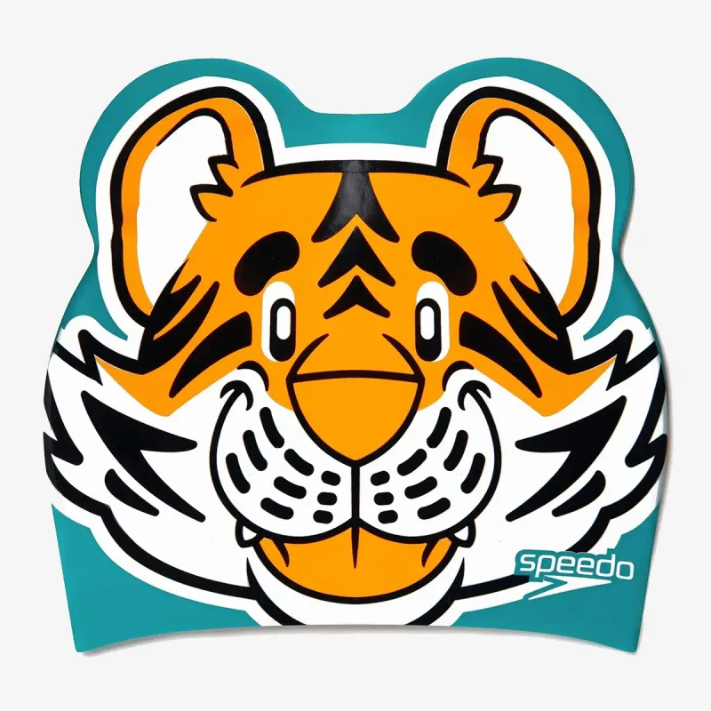 Speedo PRINTED CHARACTER CAP IU LTS ORANGE/GREE 