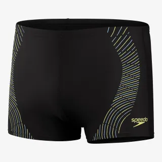 Speedo TECH PRNT ASHT AM BLACK/YELLOW 