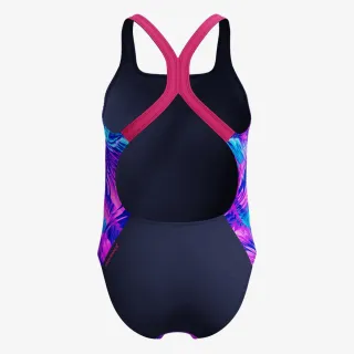 Speedo Print Powerback One Piece 