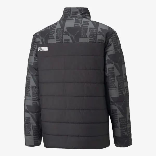 Puma ESS+ PADDED AOP JACKET PUMA BLACK 