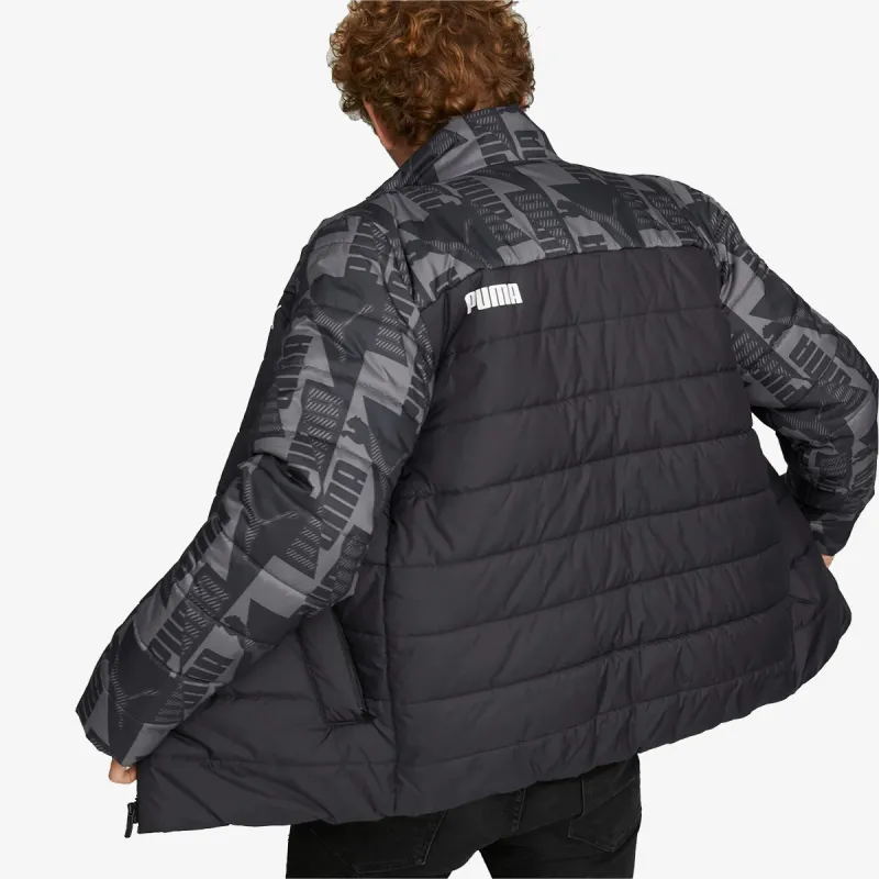 Puma ESS+ PADDED AOP JACKET PUMA BLACK 