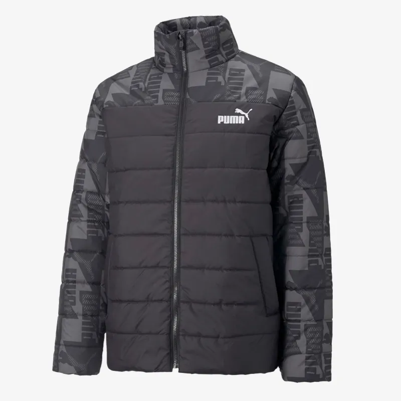 Puma ESS+ PADDED AOP JACKET PUMA BLACK 
