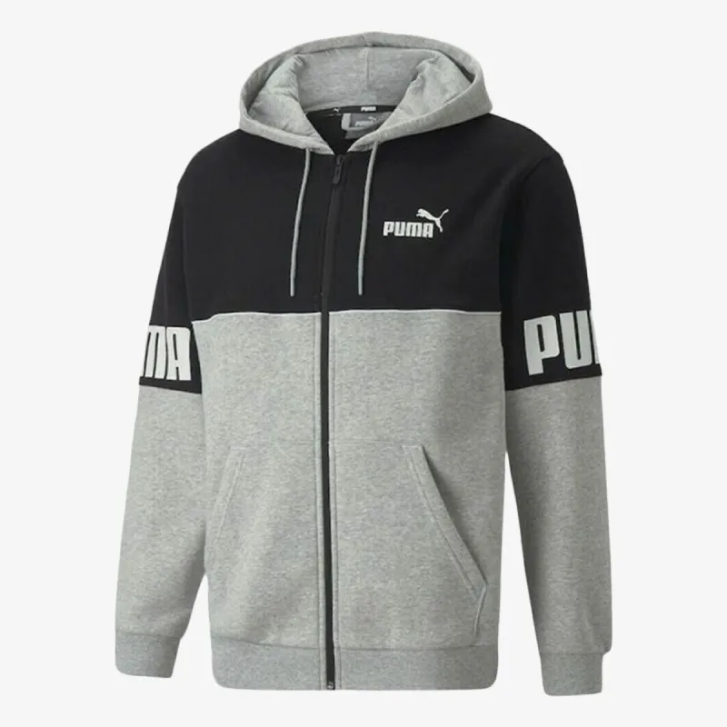 Puma PUMA POWER COLORBLOCK FULL-ZIP HOODIE FL 