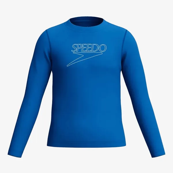 Speedo Unisex Long Sleeve Classic Logo Rash Gua 
