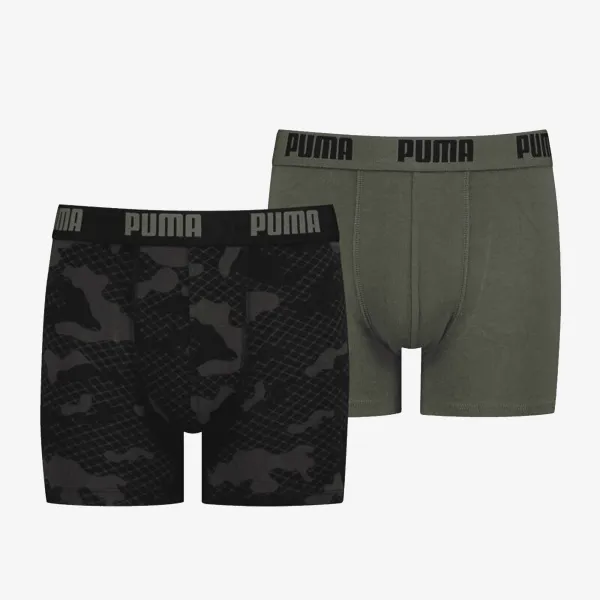 Puma PUMA KIDS LOGO AOP BOXER 2P ARMY GREEN 
