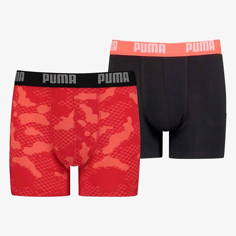 Puma PUMA KIDS CAMO AOP BOXER 2P BLACK   WHIT 