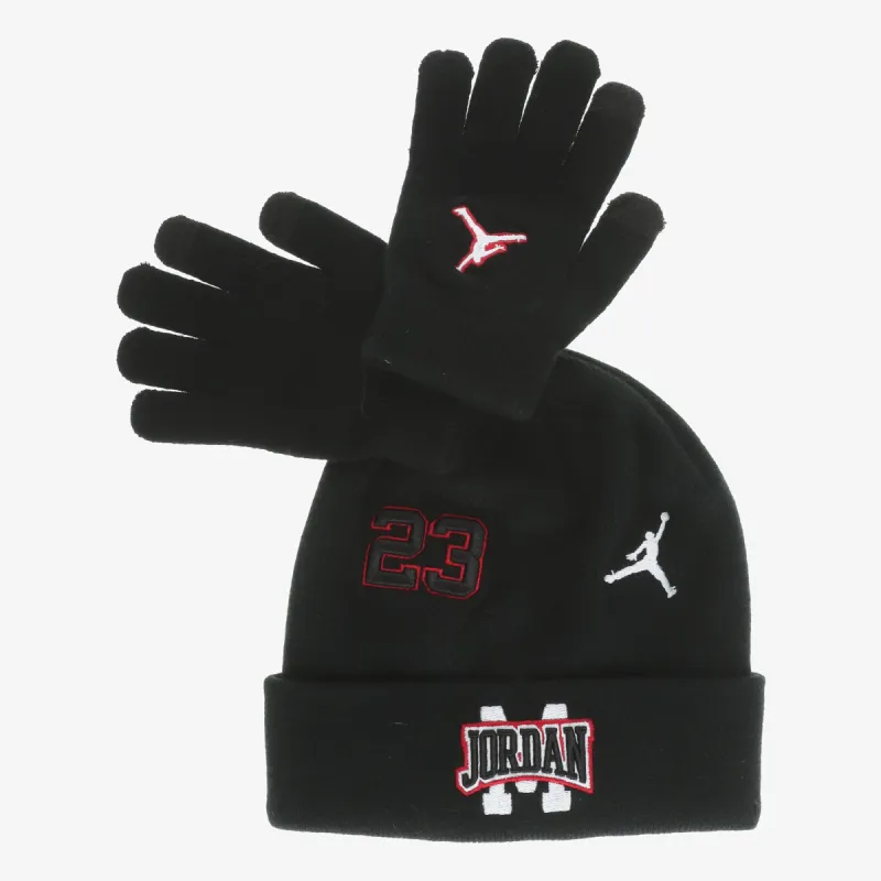 JORDAN JAN JORDAN PATCH BEANIE SET 