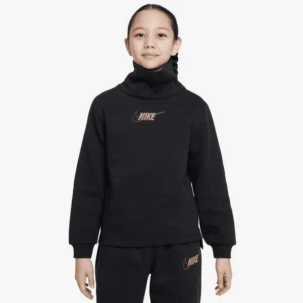 Nike G NSW CLUB FLC FNL LS TOP SHNE 