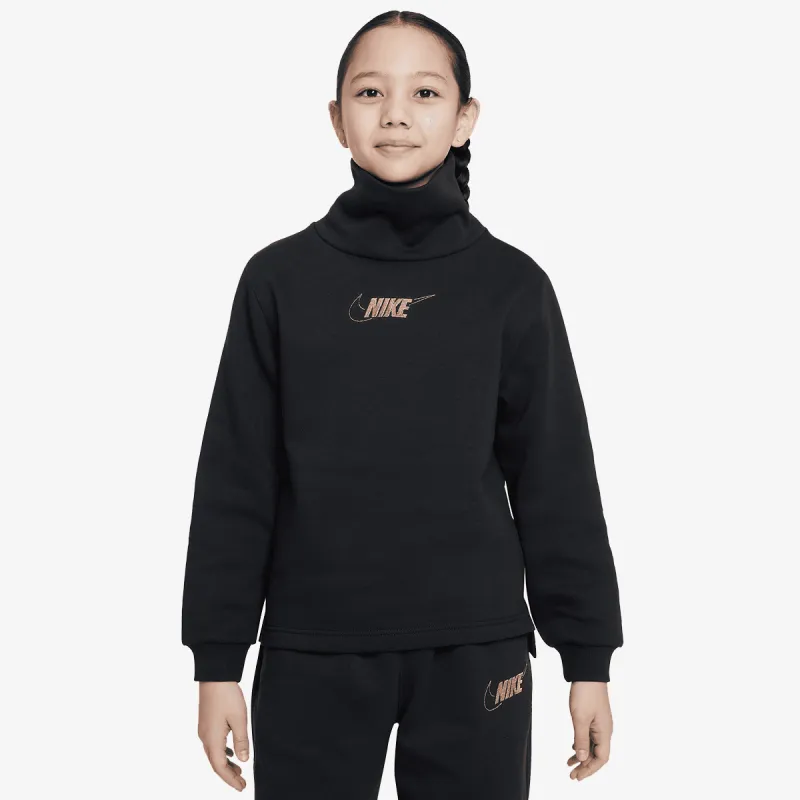 Nike G NSW CLUB FLC FNL LS TOP SHNE 