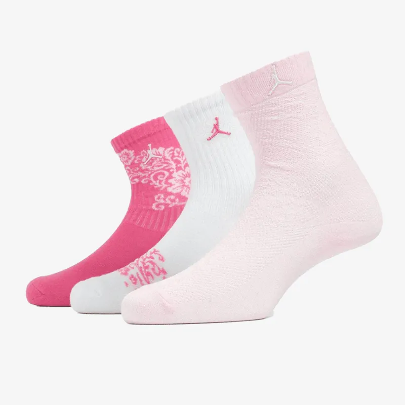 JORDAN JHG FLORAL LACE 3PK CREW 