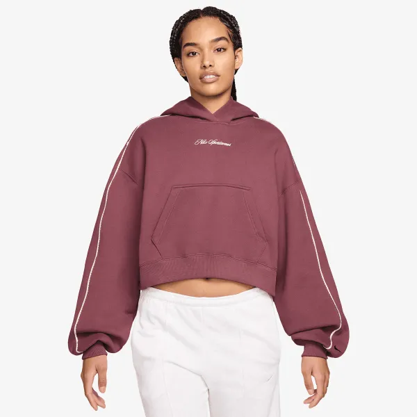 Nike W NK STDO FLC MW CRP SCLOP HDY 