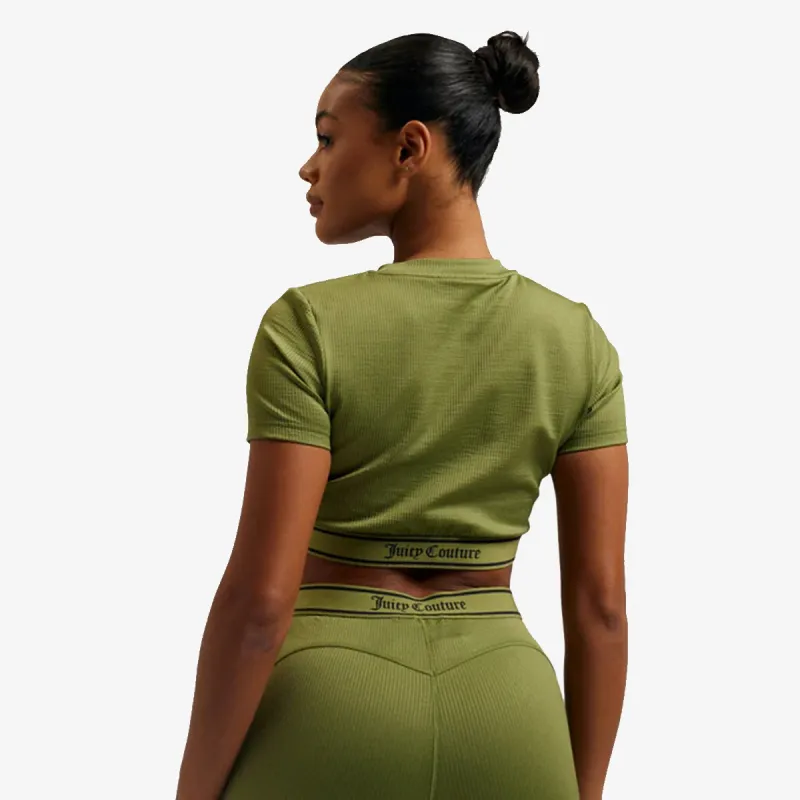 Juicy Couture RAYON RIB SHORT SLEEVE TOP 