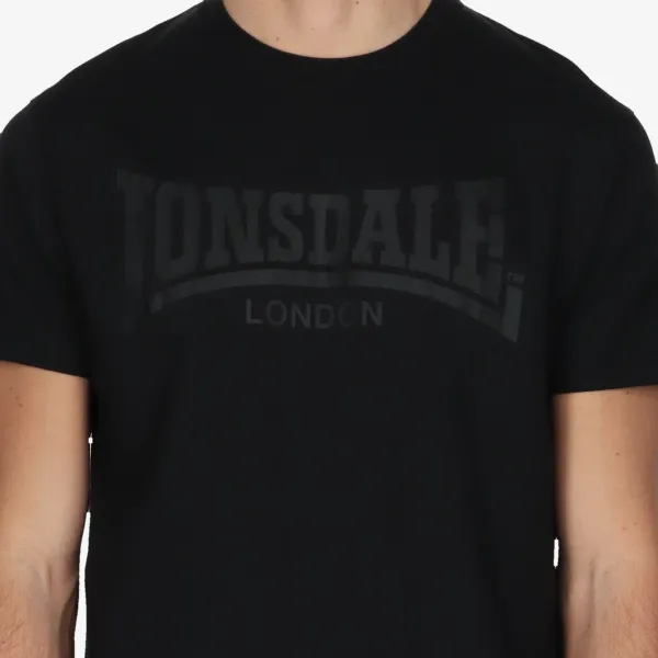 LONSDALE Black Col T-Shirt 