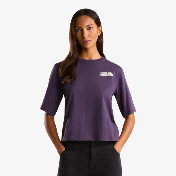 The North Face W RETRO TRAIL BOXY SS TEE-GRAPHIC 