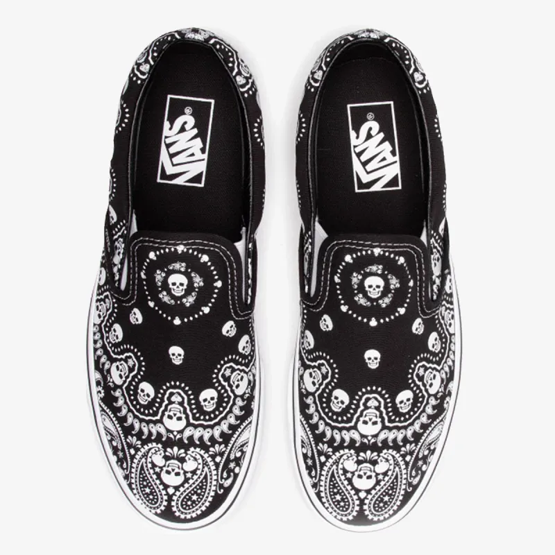 Vans UA CLASSIC SLIP-ON BANDANA BLACK 